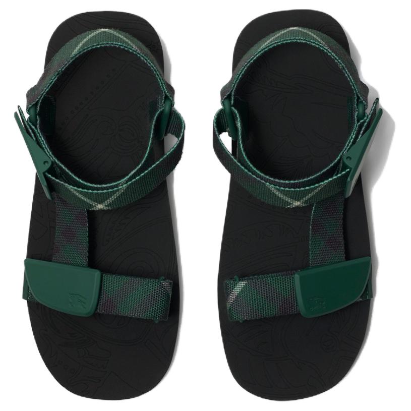 Burberry Trek One Strap Sandals Men's Green