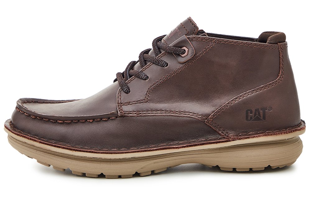 CAT SONAR Collection Casual Comfortable Low-Top Workwear Shoes Dark Brown