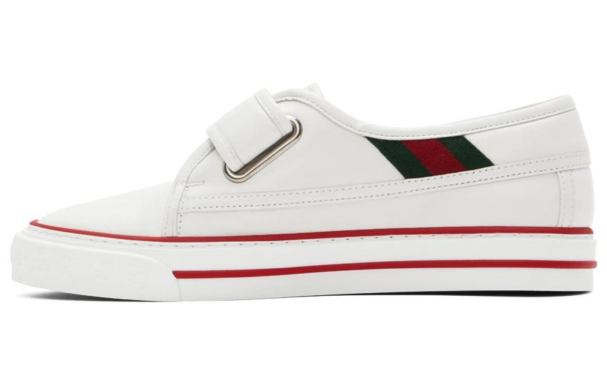 GUCCI Tennis 1977 Low Top Stylish Skateboarding Shoes Women's White
