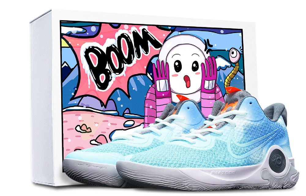 Nike KD Trey 5 Cushioning, Slip Resistant, Abrasion Resistant, Rebound Mid Top Basketball Shoes Unisex Blue White