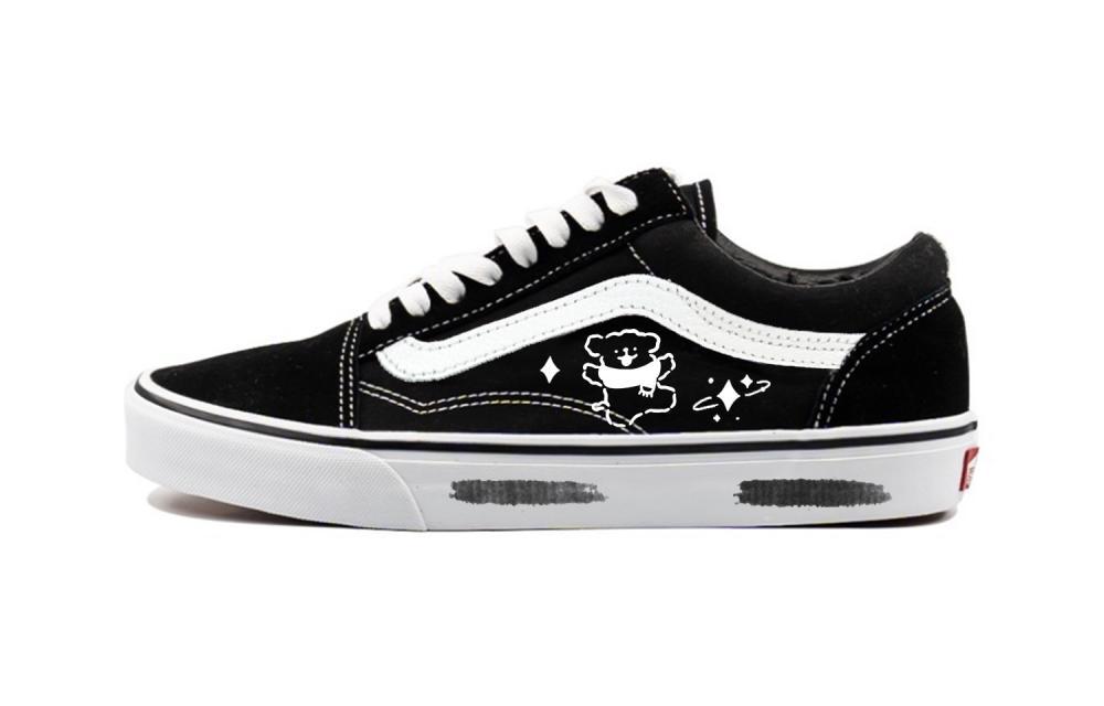 Vans Old Skool Skateboard Shoes Unisex Low-Top Black White
