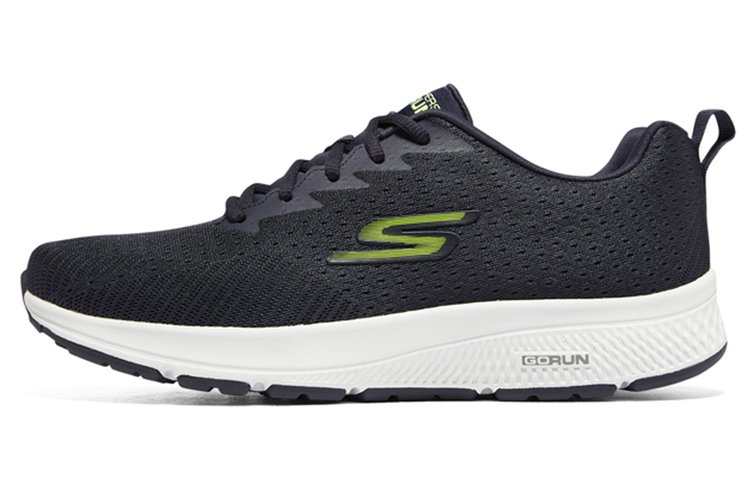 Skechers Go Run Consistent Cushioning Anti-Slip And Wear-Resistant Low-Top Running Shoes Men's Black Green