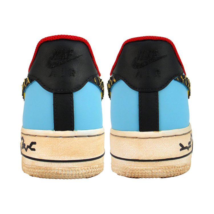 Nike Air Force 1 God Beast Carnival Abrasion Resistant Low Top Skateboard Shoes Unisex Red Yellow Blue купить в интернет-магазине Yoocart с быстрой доставкой по России.