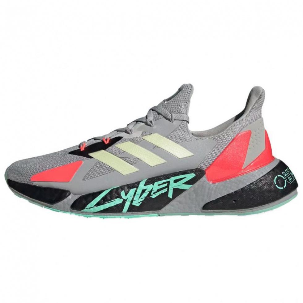 Adidas X9000L4 Cyberpunk 2077 Grey Yellow Zest Pink