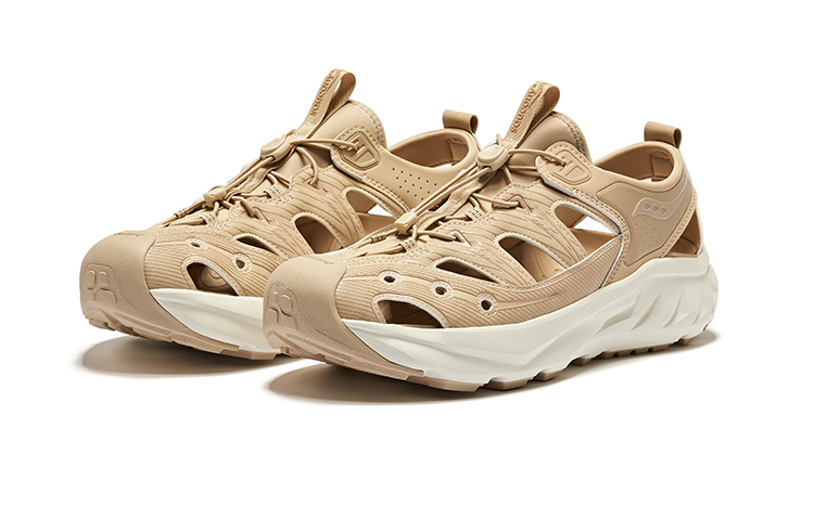 Saucony Cradle Slip Resistant Abrasion Resistant Low top Running Shoes Unisex Light Khaki купить в интернет-магазине Yoocart с быстрой доставкой по России.