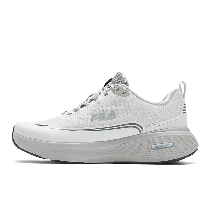 FILA Sports Function Cushioning, Wear Resistant Low Top Running Shoes Women's White Gray