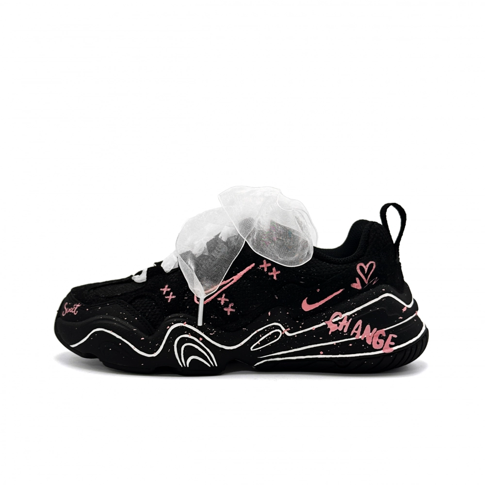 Nike Tech Hera Ink Sweetheart Low top Casual Shoes Women's Black Pink White