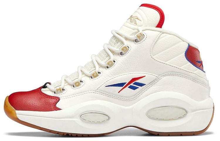Reebok Question Mid White Red Blue