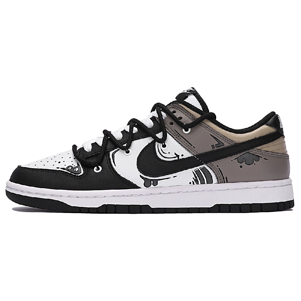 Nike Dunk Skateboard Shoes Unisex Low-Top Black/Gray