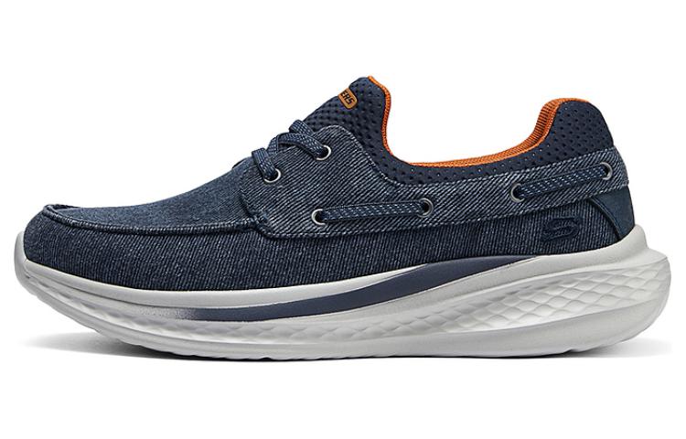 Skechers Anti-Slip And Wear-Resistant Breathable Low-Top Casual Shoes Men's Navy