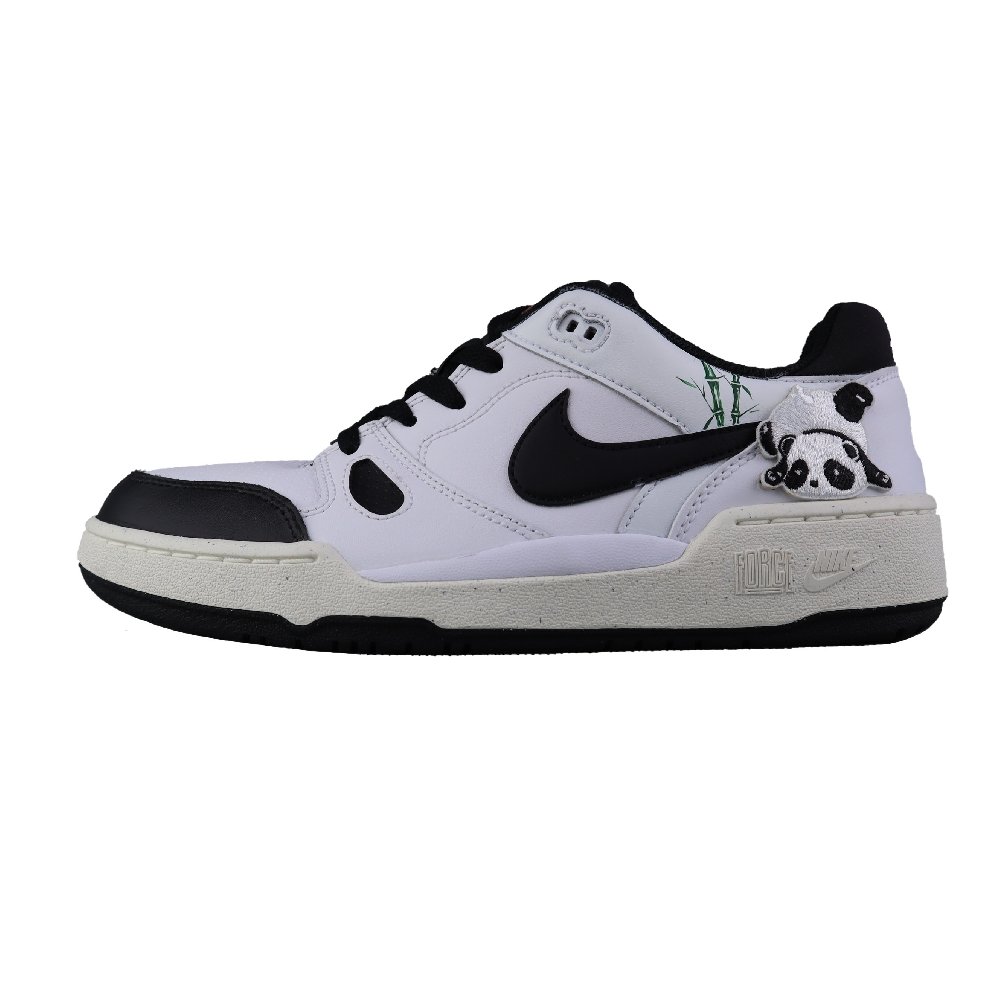 Nike Full Force Wear-Resistant Slip-Resistant Low-Top Skateboard Shoes Men's Black White