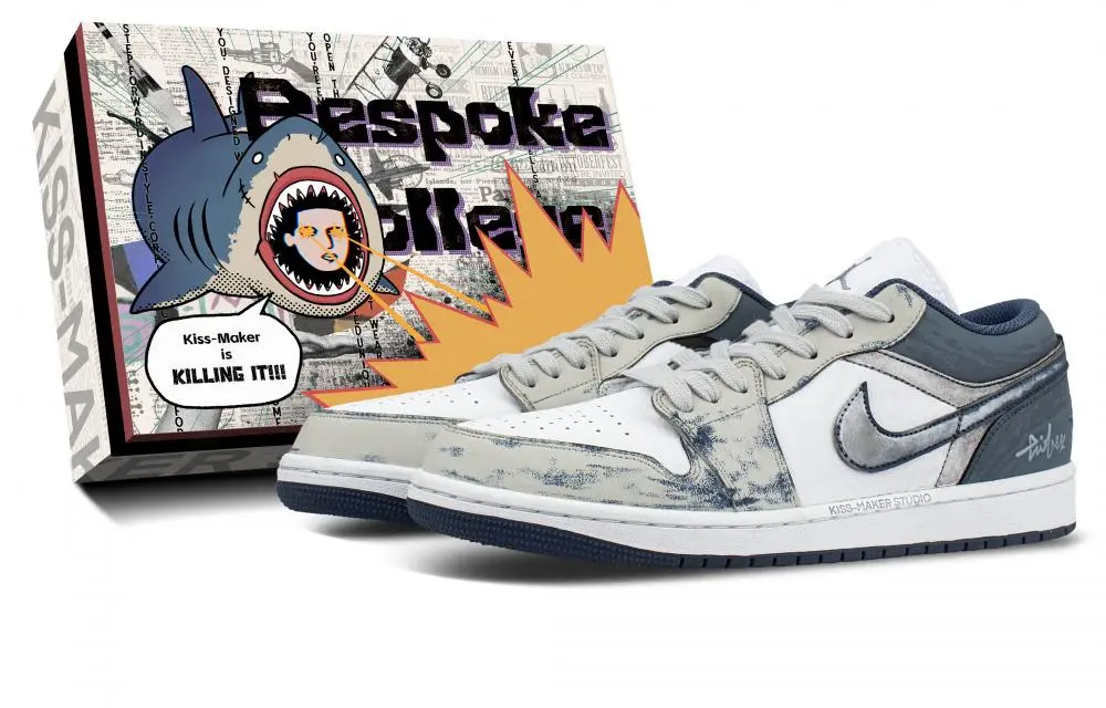 Jordan Air Jordan 1 Low Top Vintage Basketball Shoes Unisex Ecru