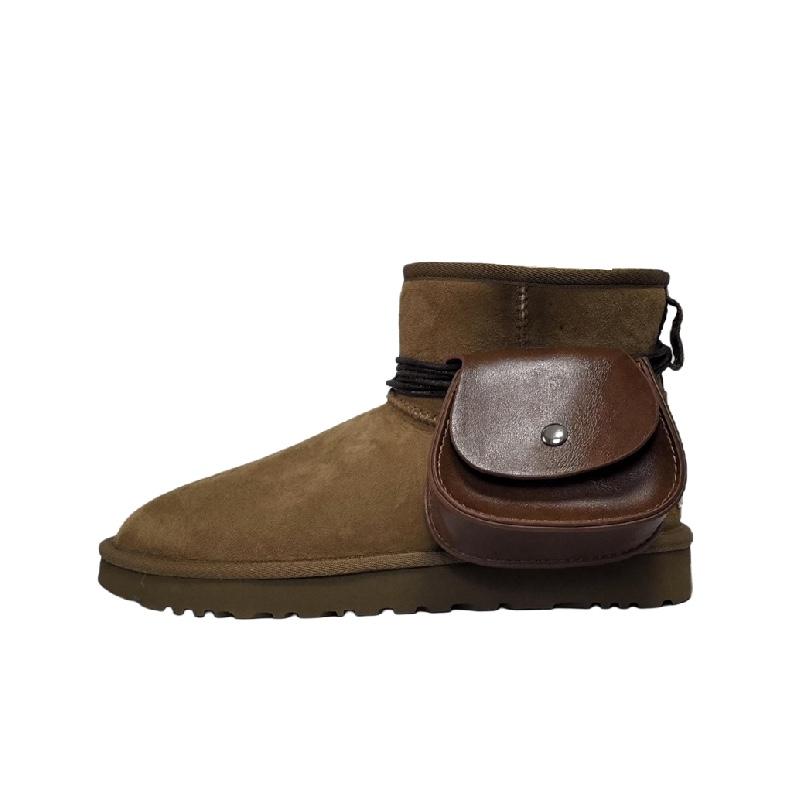UGG CLASSIC MINI Magic Pocket Warm And Wear-Resistant Short Snow Boots Women's Chestnut