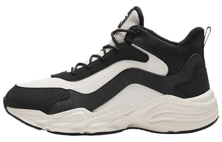 Anta Walker Cushioning Breathable Low-Top Casual Shoes Men's Ivory Black