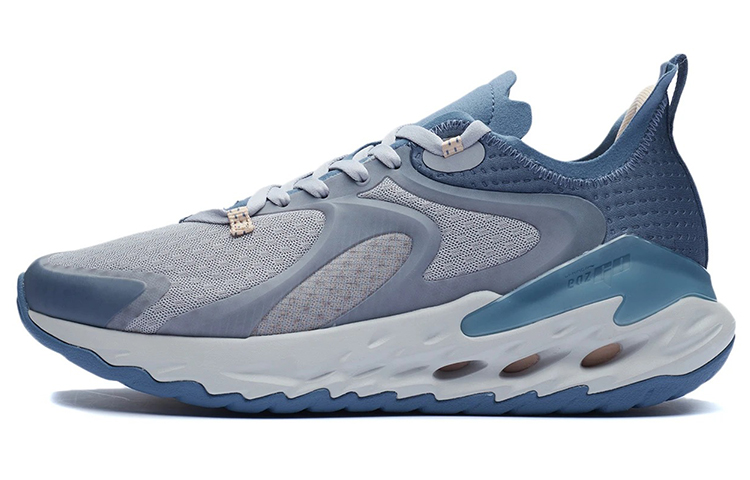 LiNing Cushioning, Slip Resistant, Abrasion Resistant, Reflective Low Top Running Shoes Men's Slate Blue