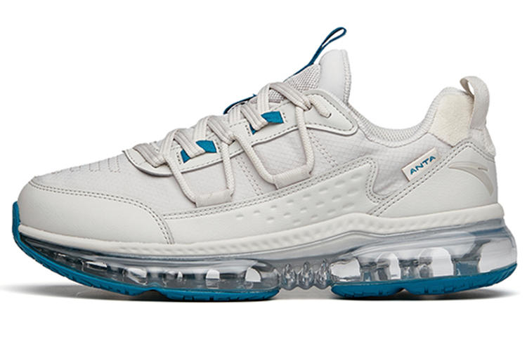 Anta Running Collection Cushioned Slip-Resistant Abrasion-Resistant Low-Top Running Shoes Men's Gray