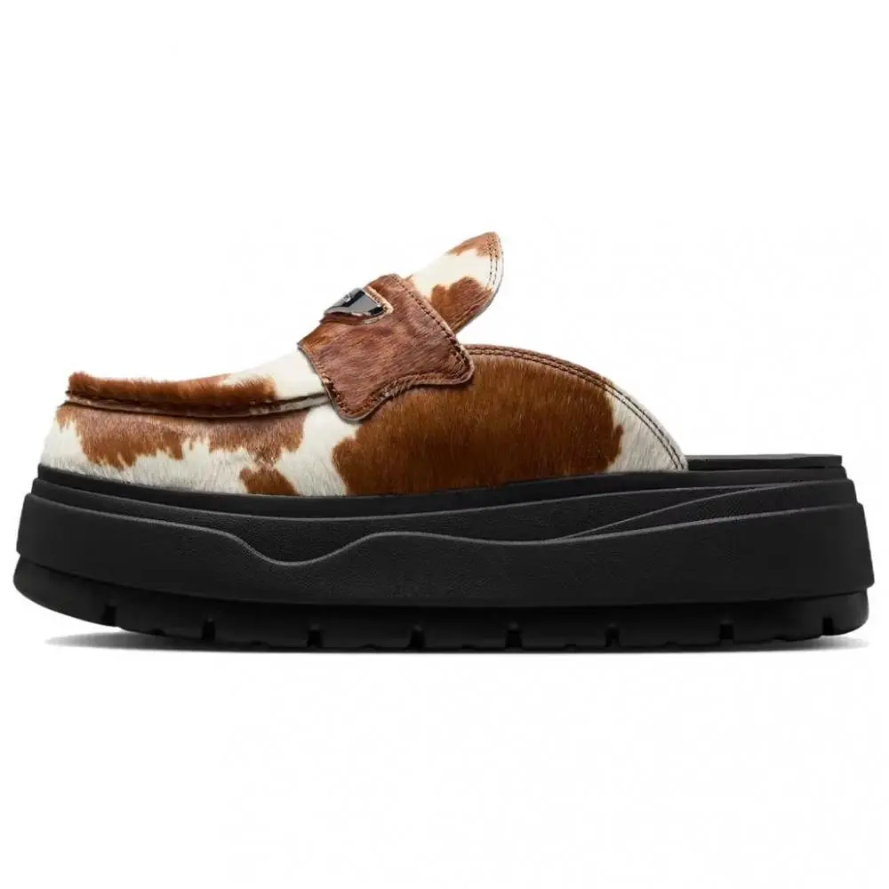 Jordan Air Jordan Mule Abrasion Resistant Closed Toe Slippers Women's Black White Brown