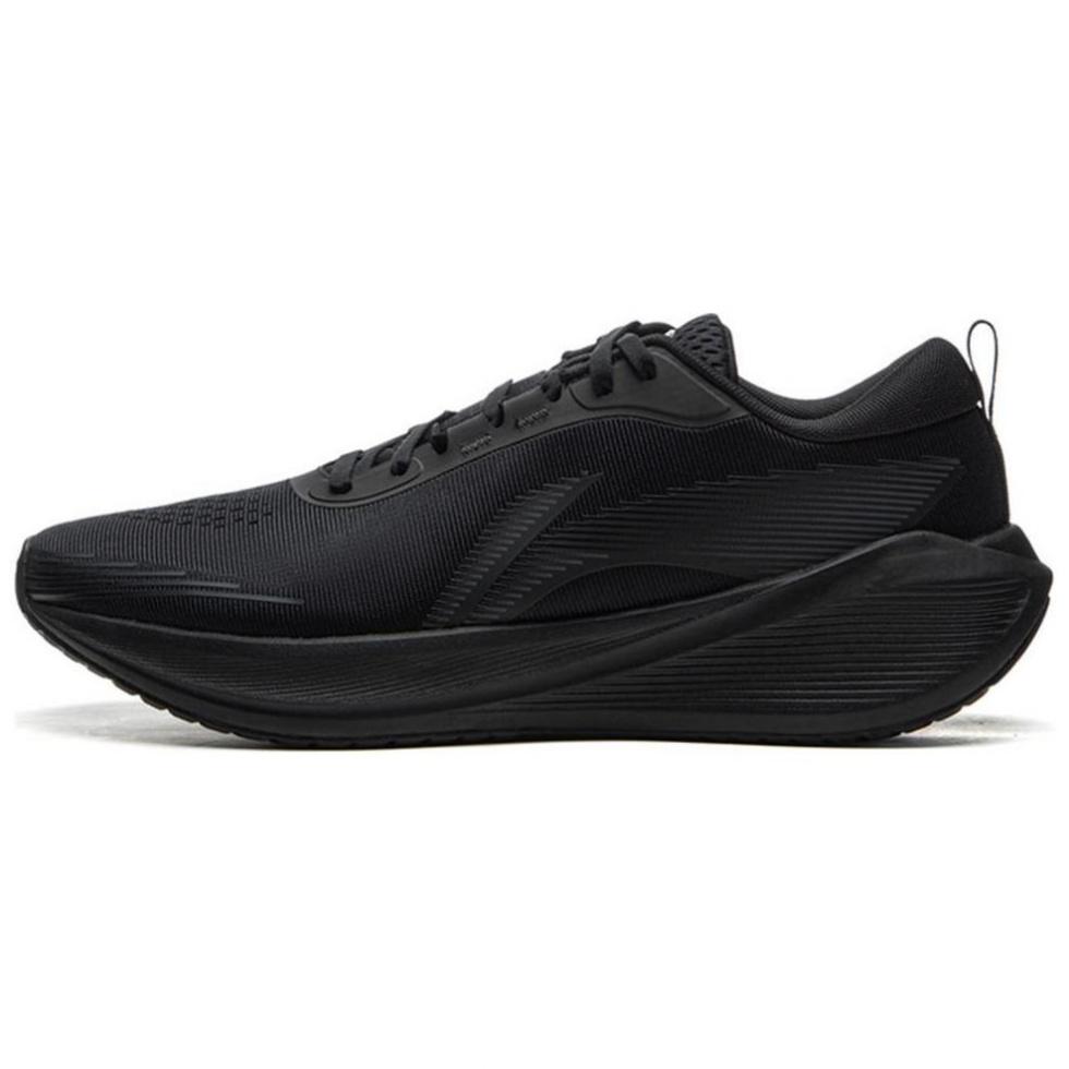 LiNing Wear-Resistant Breathable Cushioning Low-Top Casual Running Shoes Men's Black