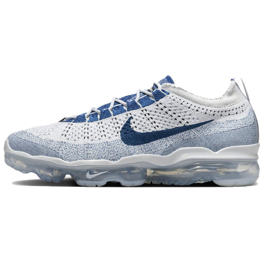 NIKE VaporMax 2023 Повседневная обувь Low Top Чисто белый Золото/Ледниково-голубой Мужская