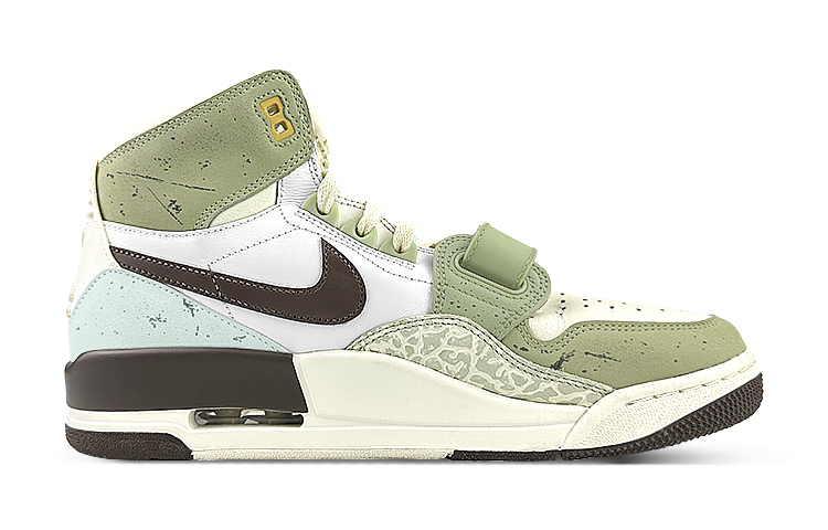Jordan Legacy 312 High-Top Vintage Basketball Shoes Men's Green Black