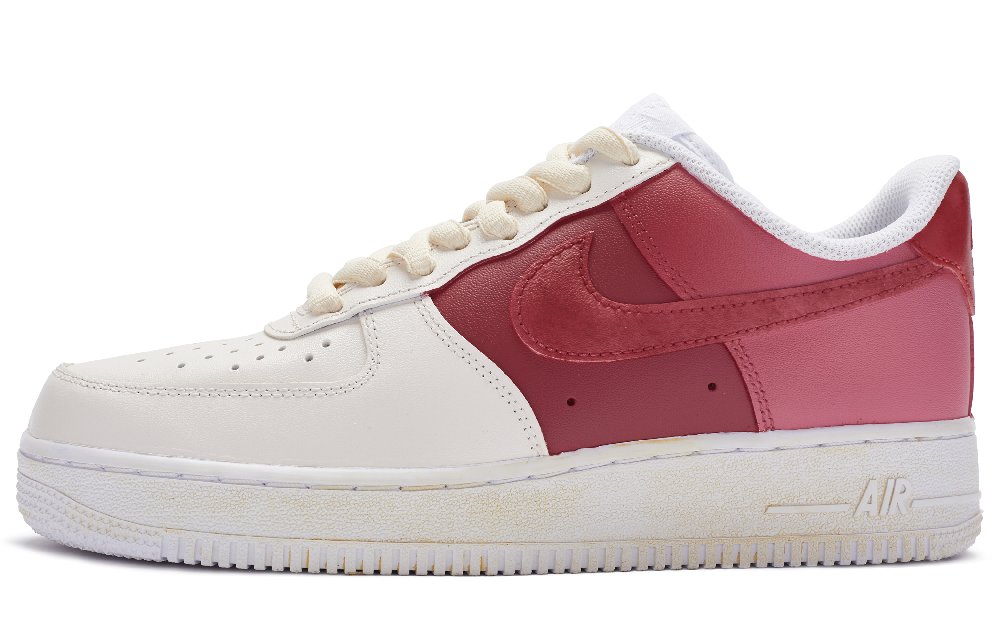 Nike Air Force 1 Low Top Skateboard Shoes Men's Blue Purple Red Beige