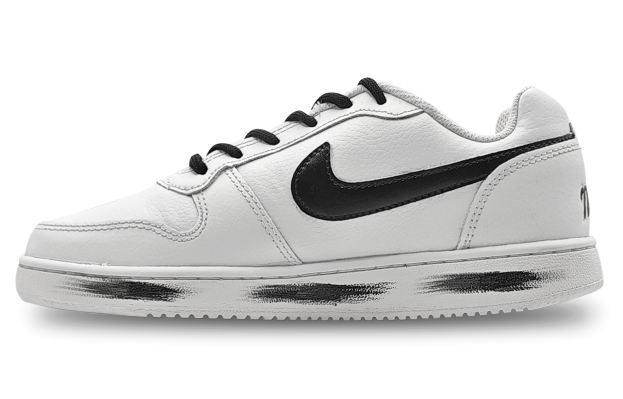 Nike EBERNON Abrasion Resistant Low top Skateboard Shoes Unisex White