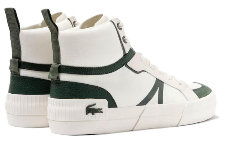 LACOSTE High-Top Skateboard Shoes Men's White Green купить в интернет-магазине Yoocart с быстрой доставкой по России.