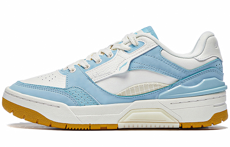 LiNing RSR 101䨻 Low-Top Vintage Basketball Shoes Women's Light Ice Blue