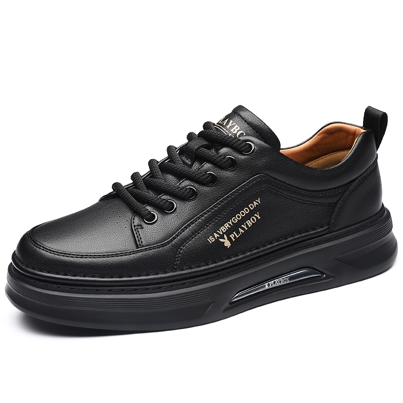 Playboy Playboy Cushioned Height Increase Wear-Resistant Lightweight Breathable Low-Top Skateboard Shoes Men's