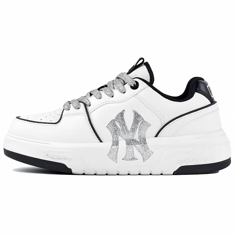 MLB Chunky Liner Skateboard Shoes Unisex Low-Top Black/White/Silver