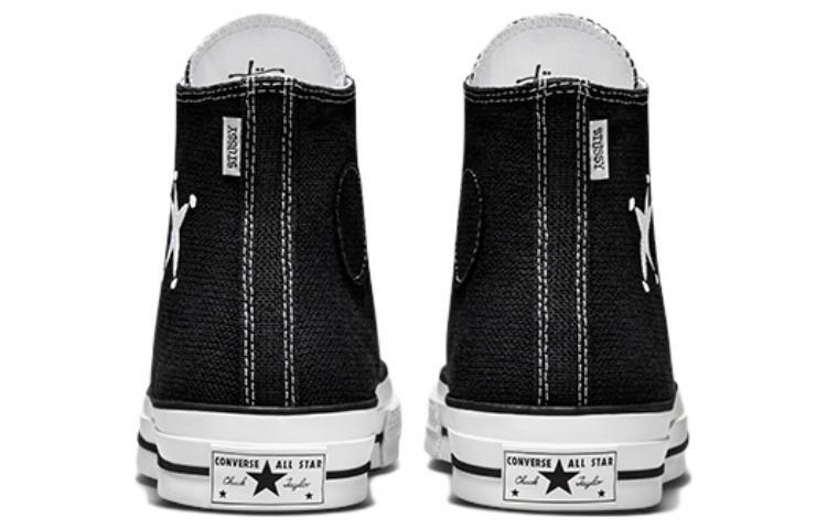 Converse X Stüssy Chuck 70 Hi 'Black/White' Sneakers купить в интернет-магазине Yoocart с быстрой доставкой по России.