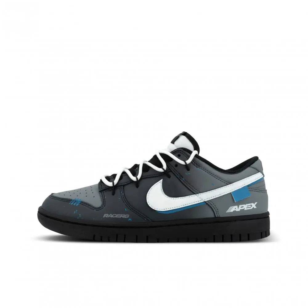 Nike Dunk Orangutan Mischief XJDD Extreme Racing Low top Skateboard Shoes Unisex Black Gray