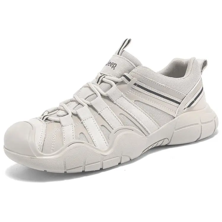 Jeep Low Top Outdoor Shoes Men's Beige Sand