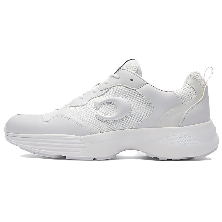 COACH Low-Top Casual Shoes Men's Bright White