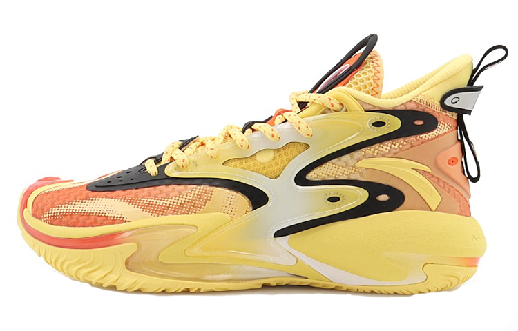 Anta Berserk 3 Abrasion Resistant Breathable High Top A Flashedge Basketball Shoes Men's Yellow Red