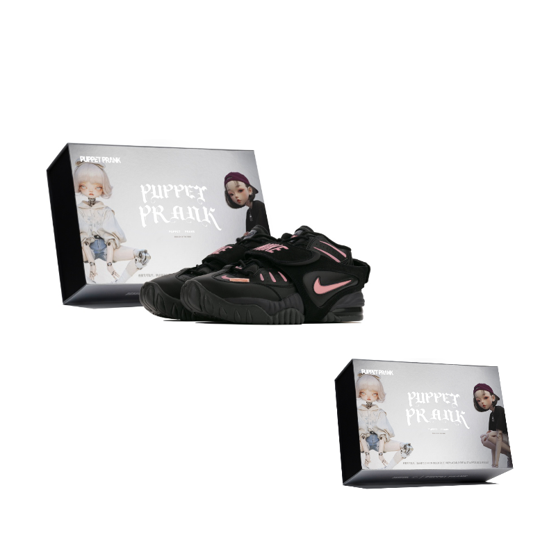 Nike Air Adjust Force Anti-Slip Wear-Resistant Mid-Top Vintage Basketball Shoes Women's Black Pink купить в интернет-магазине Yoocart с быстрой доставкой по России.