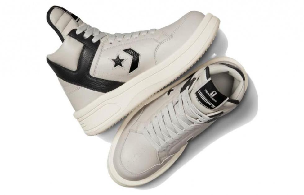 Turbowpn Rick Owens x Drkshdw Converse Mid 'Oyster Black' купить в интернет-магазине Yoocart с быстрой доставкой по России.