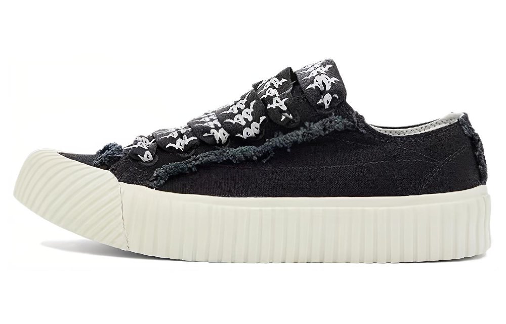 Kappa Low-Top Skateboard Shoes Unisex Black