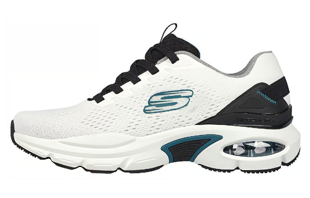 Skechers Low Top Casual Running Shoes Men's Black White