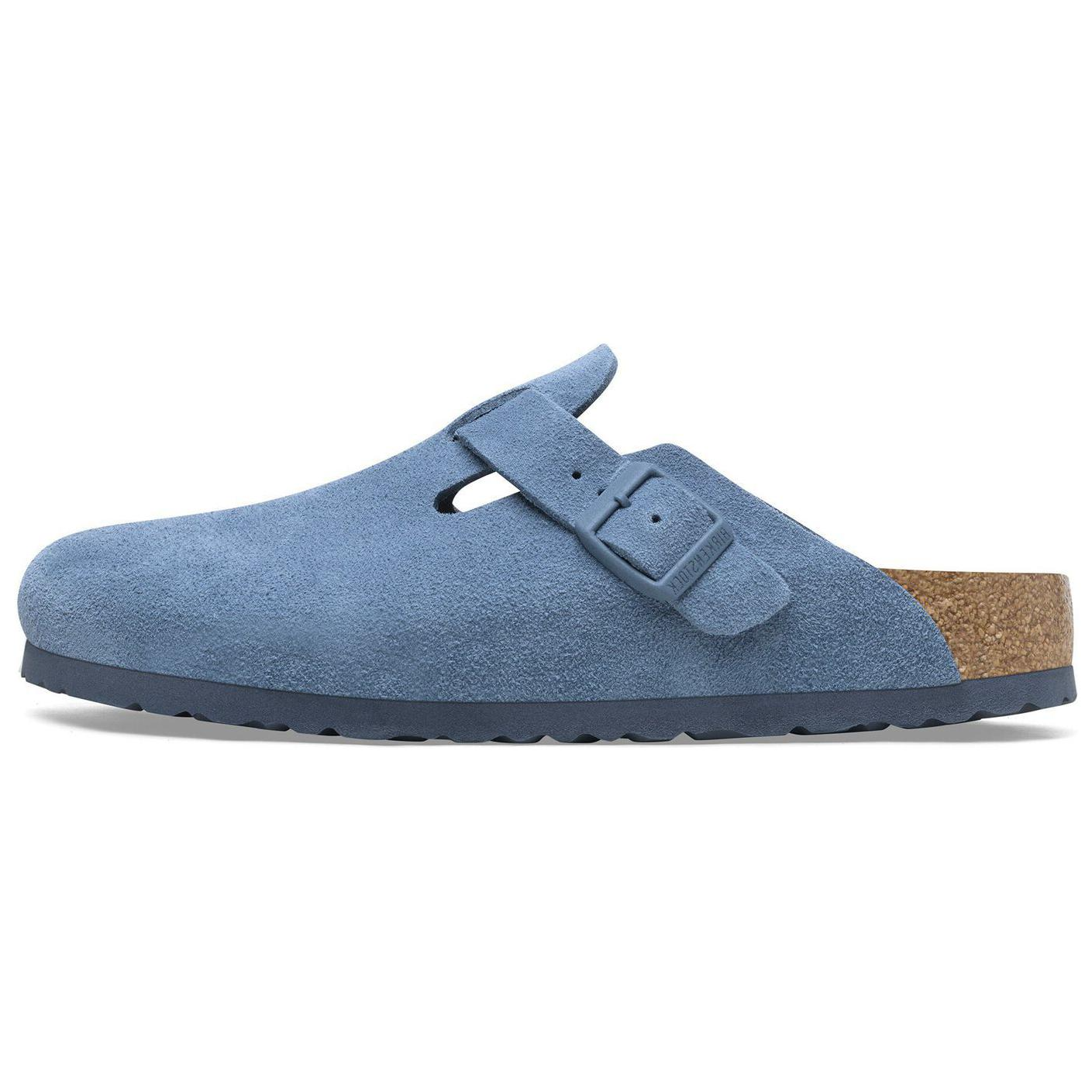 Birkenstock Wrap-toe Slippers Unisex Light Blue Narrow Fit