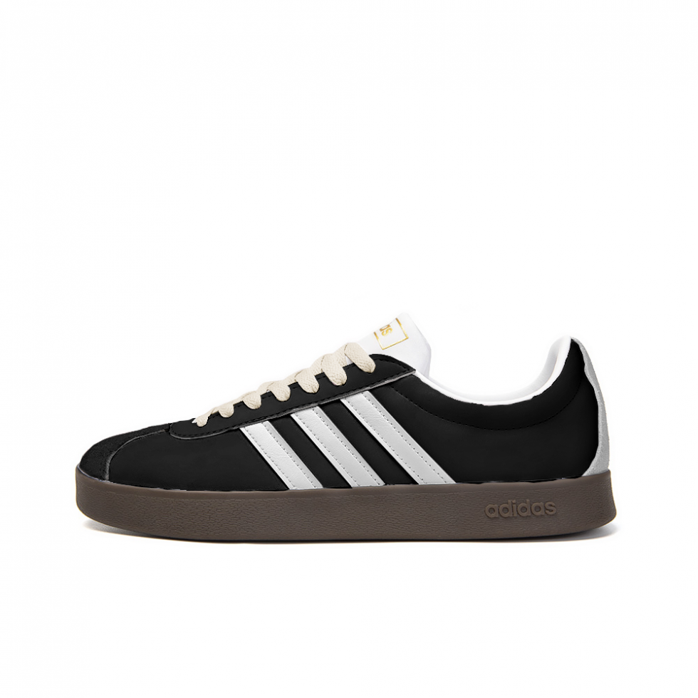 Adidas Neo VL Court 2.0 Electronic Butterfly Year Of The Rat Slip-Resistant Low-Top Skateboard Shoes Unisex Black White
