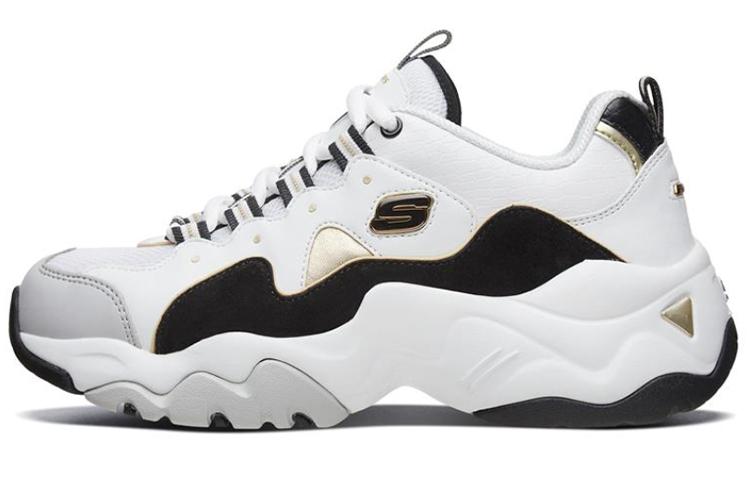 Skechers D'lites 3.0 Running Shoes White/Black/Gold Women's