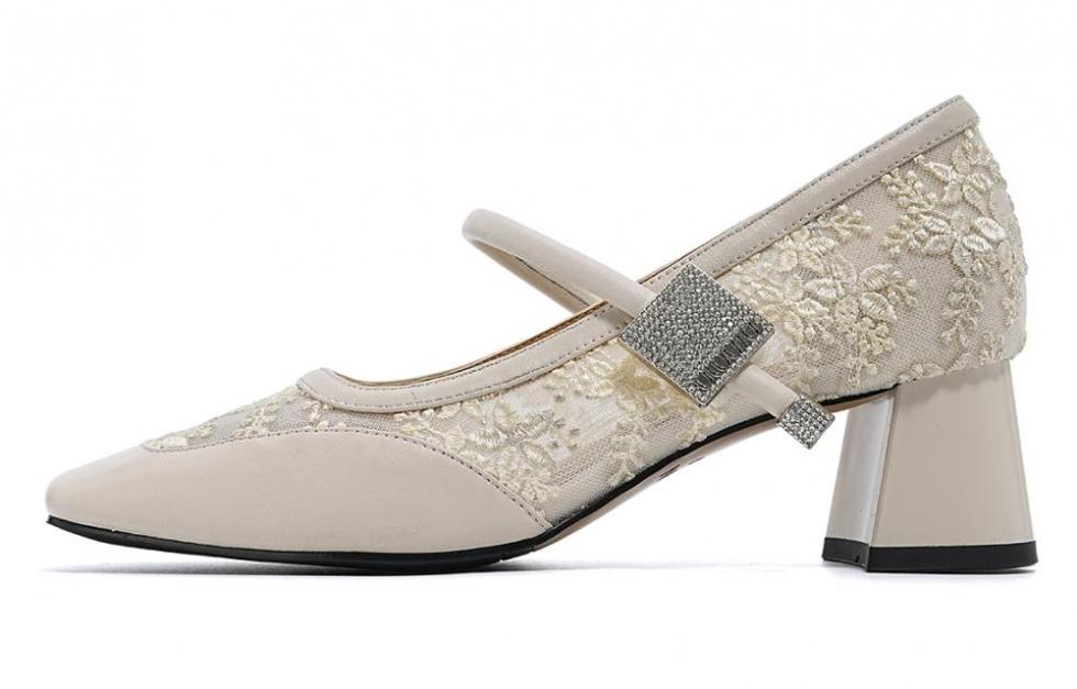 EBLAN Chunky Heel Mary Jane Shoes Women's