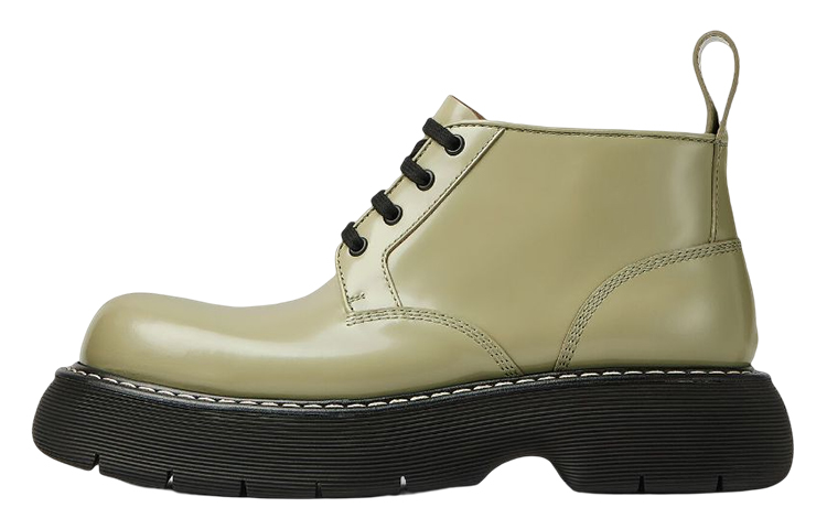 Bottega Veneta Swell Leather Shoes Green