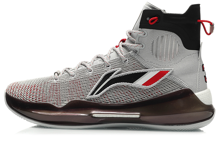 LiNing YuShuai 13 Boom CJ PE Cushioning Anti-Slip And Wear-Resistant High-Top Basketball Shoes Gray