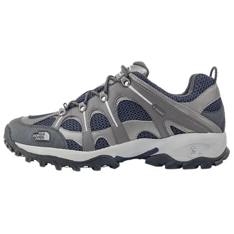 THE NORTH FACE Hedgehog Anti-Slip Wear-Resistant Waterproof Breathable Grip Low-Top Trekking Shoes Men's Dark Gray