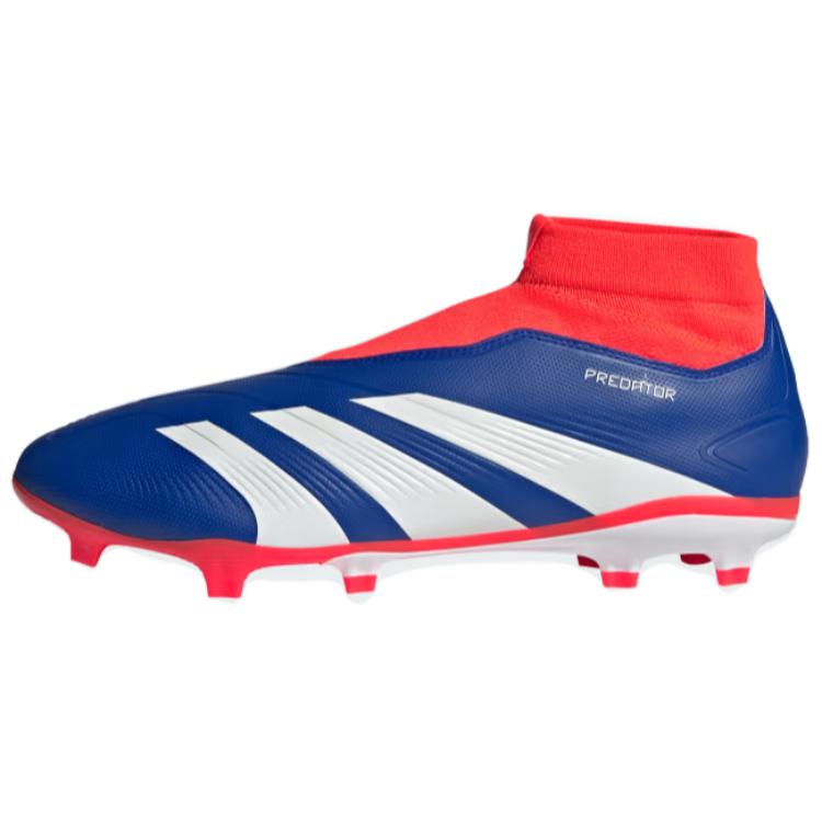Adidas Predator League Laceless Fg Lucid Blue Cloud White Solar Red