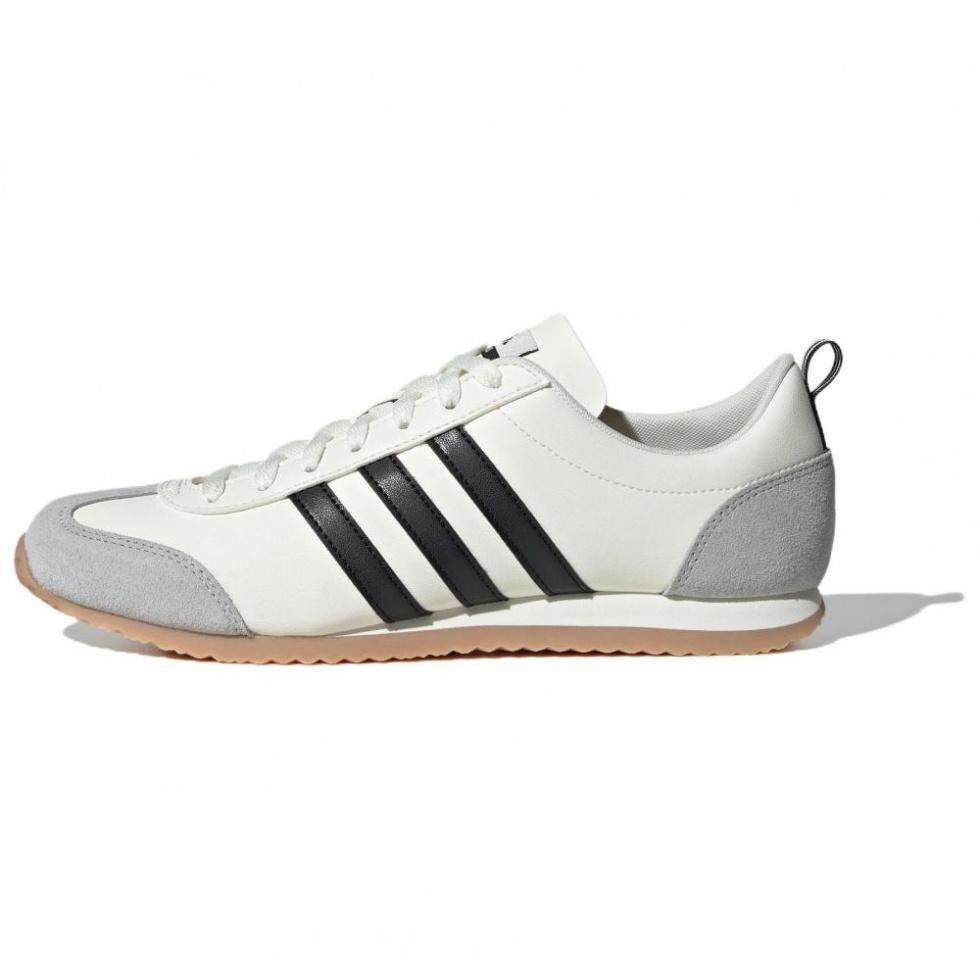 Adidas VS JOG 2.0 Anti Slip Wear Resistant Low Top Casual Shoes Unisex White Gray Black