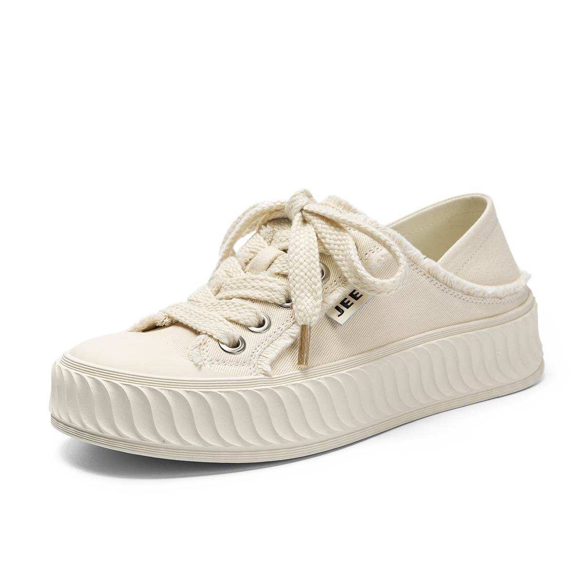 JEEP SPIRIT Low Top Canvas Shoes Women's Ecru купить в интернет-магазине Yoocart с быстрой доставкой по России.
