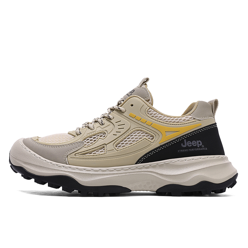 Jeep Low Top Hiking Shoes Men's Sand